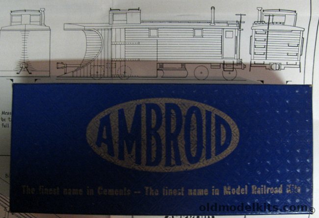 Ambroid 1/87 B&M Snow Plow (Boston & Maine) - HO Craftsman Kit, K-1 plastic model kit